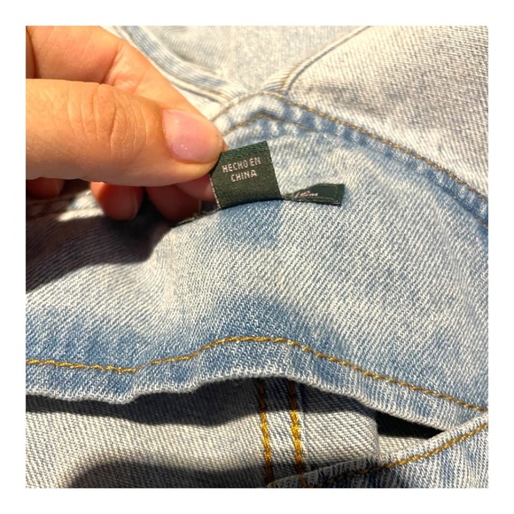 NWT Denim Overall Shorts - Picture 5 of 12